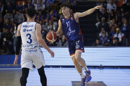 Imagen del quinto partido entre el Grupo Ureta Tizona Burgos y Guuk Gipuzkoa.