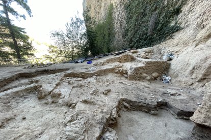 Yacimiento arqueológico de El Salt, en Alcoi (Alicante).