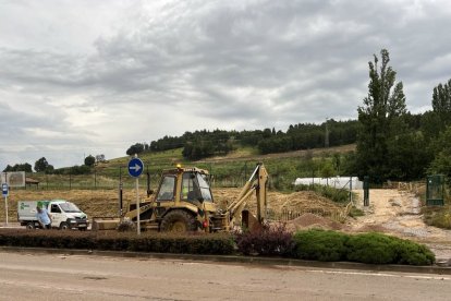Los Huertos de Ocio de Fuentecillas recibieron gran parte del agua que bajaba del Castillo.