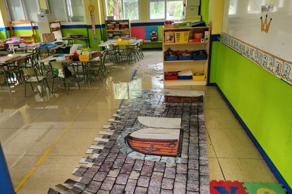 En algunos lugares se han acumulado hasta 10 centímetros de agua