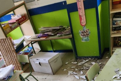 Se ha perdido gran parte del material educativo realizado por los niños y profesores