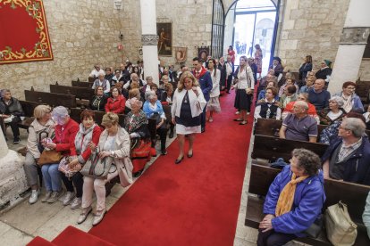 Un momento de la recepción en la Sala Capitular del Monasterio de San Juan.