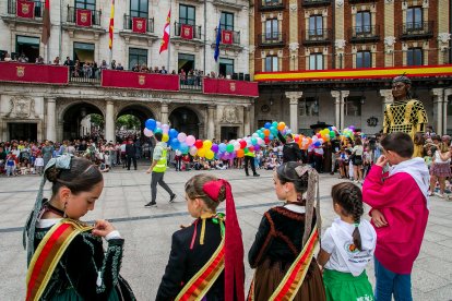 Los niños fueron los protagonistas de la mañana del domingo festivo