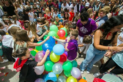 Los niños fueron los protagonistas de la mañana del domingo festivo