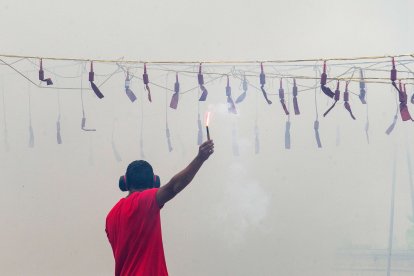 Las pirotecnia Vulcano a cargo de la Mascletá.