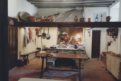 La cocina guarda elementos originales.