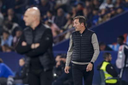 Imagen del partido entre el Levante y el Burgos CF.