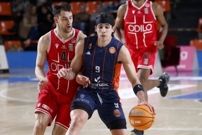 Imagen del partido entre el Grupo Ureta Tizona Burgos y el Cartagena.