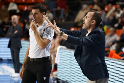 Imagen del partido entre el Grupo Ureta Tizona Burgos y el Cartagena.