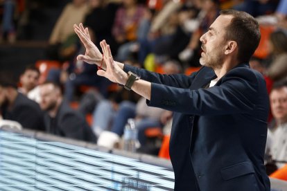 Imagen del partido entre el Grupo Ureta Tizona Burgos y el Cartagena.