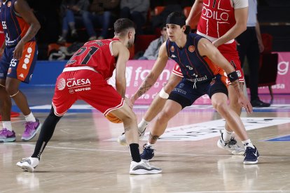 Imagen del partido entre el Grupo Ureta Tizona Burgos y el Cartagena.