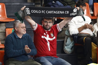 Imagen del partido entre el Grupo Ureta Tizona Burgos y el Cartagena.