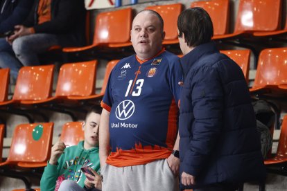 Imagen del partido entre el Grupo Ureta Tizona Burgos y el Cartagena.