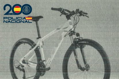 Una de las bicicletas recuperadas.