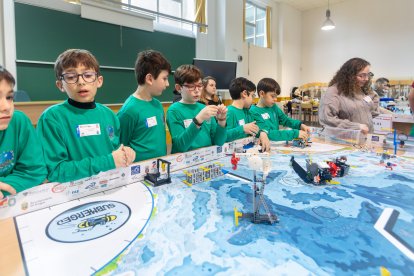 Instante de la First Lego League 2025 en Burgos.