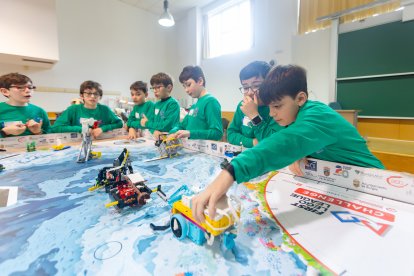 Instante de la First Lego League 2025 en Burgos.