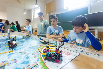 Instante de la First Lego League 2025 en Burgos.