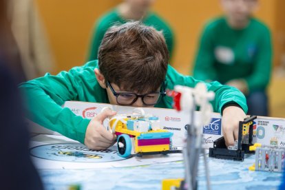 Instante de la First Lego League 2025 en Burgos.