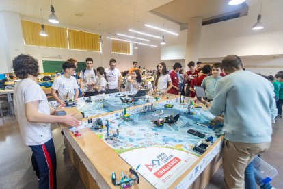 Instante de la First Lego League 2025 en Burgos.