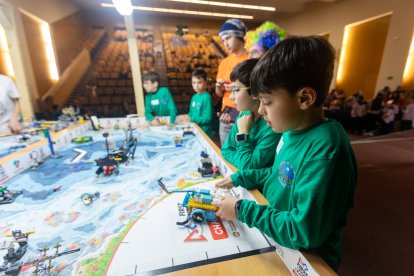 Instante de la First Lego League 2025 en Burgos.