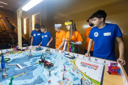 Instante de la First Lego League 2025 en Burgos.