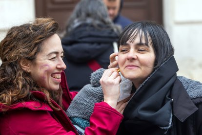 Instante de la manifestación organizada por Madres de la Leche para conmemorar el 8M.