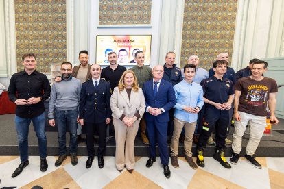 Imagen de la celebración de los Bomberos.