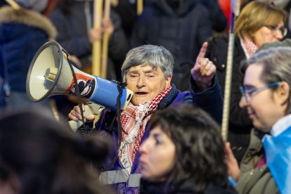 Instante de la manifestación del 8M en Burgos.