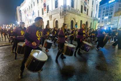 Instante de la manifestación del 8M en Burgos.