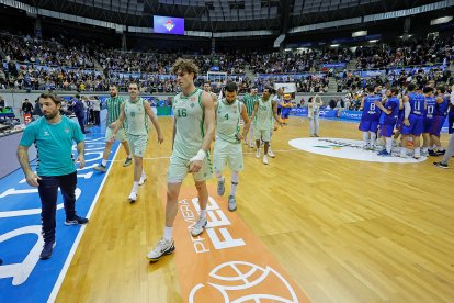 Imagen del partido entre el Silbö San Pablo Burgos y el Betis.