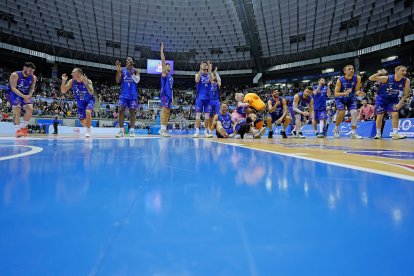 Imagen del partido entre el Silbö San Pablo Burgos y el Betis.