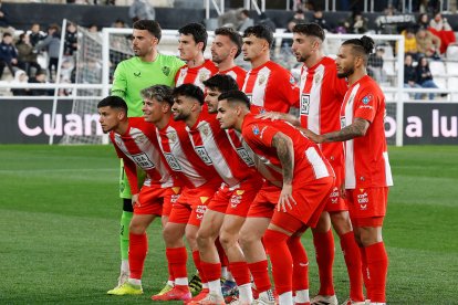 Imagen del partido entre el Burgos CF y el Almería.