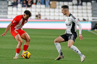 Imagen del partido entre el Burgos CF y el Almería.