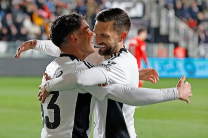 Imagen del partido entre el Burgos CF y el Almería.