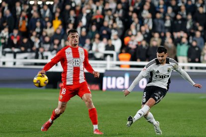 Imagen del partido entre el Burgos CF y el Almería.