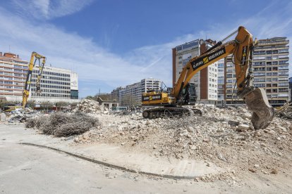 Así luce ahora la parcela en la que se levantó el desaparecido Mercado Norte en 1967.