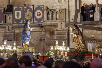 Imagen de la procesión del Encuentro.