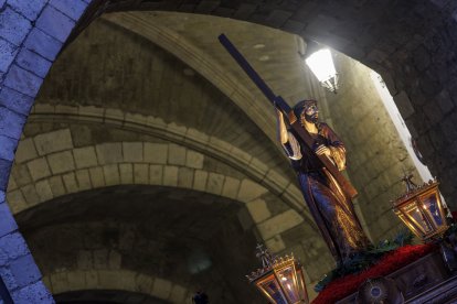 Imagen de la procesión del Encuentro.