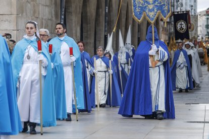 Imagen de la procesión del Encuentro.