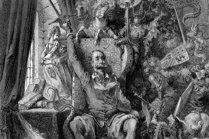 Una de las ilustraciones que hizo para la obra de Cervantes el dibujante francés Gustavo Doré.