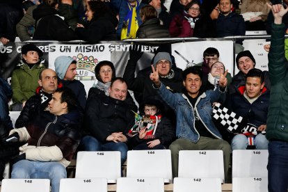 Imagen del partido entre el Burgos CF y el Cádiz.