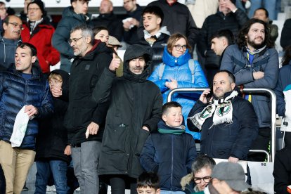 Imagen del partido entre el Burgos CF y el Cádiz.