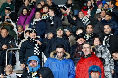 Imagen del partido entre el Burgos CF y el Cádiz.