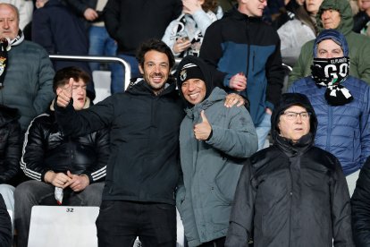 Imagen del partido entre el Burgos CF y el Cádiz.