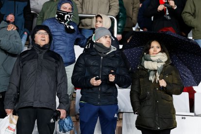 Imagen del partido entre el Burgos CF y el Cádiz.