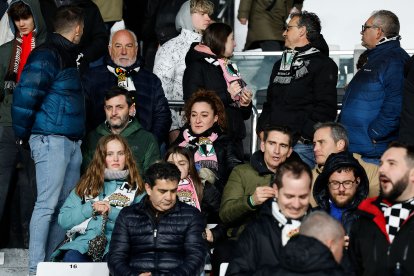 Imagen del partido entre el Burgos CF y el Cádiz.