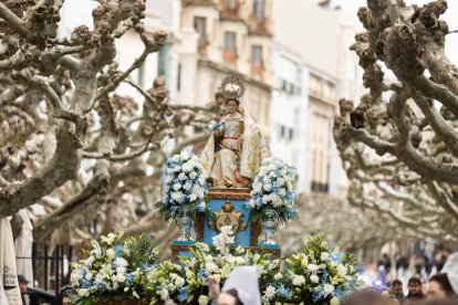 Instante de la Procesión del Anuncio Pascual.