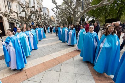 Instante de la Procesión del Anuncio Pascual.