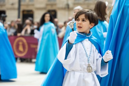 Instante de la Procesión del Anuncio Pascual.