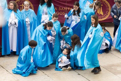 Instante de la Procesión del Anuncio Pascual.